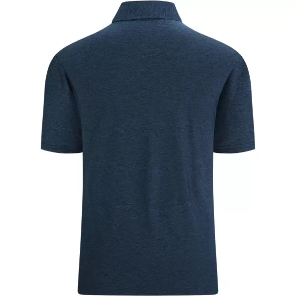 Alex Vando Mens Golf Shirt Moisture Wicking Quick-Dry Short Sleeve Casual Polo Shirts for Men
