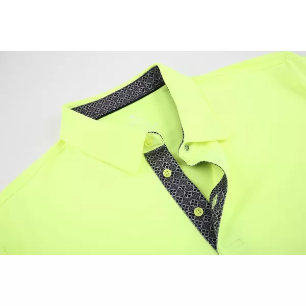 Alex Vando Mens Golf Shirt Moisture Wicking Quick-Dry Solid Short Sleeve Polo Shirts for Men