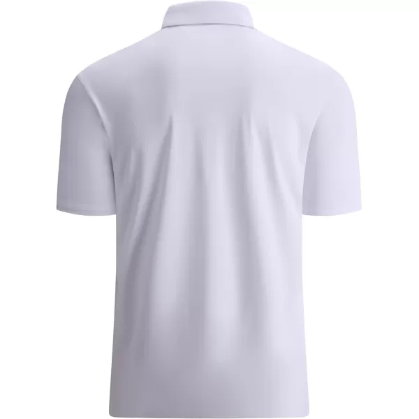 Alex Vando Mens Golf Shirt Moisture Wicking Quick-Dry Solid Short Sleeve Polo Shirts for Men