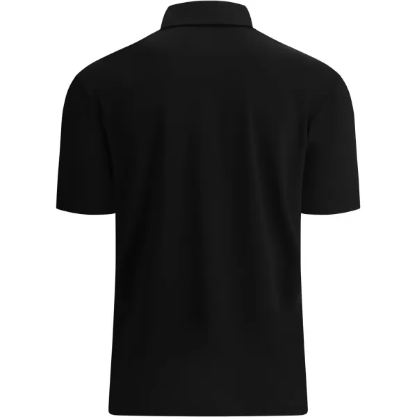 Alex Vando Mens Golf Shirt Moisture Wicking Quick-Dry Solid Short Sleeve Polo Shirts for Men