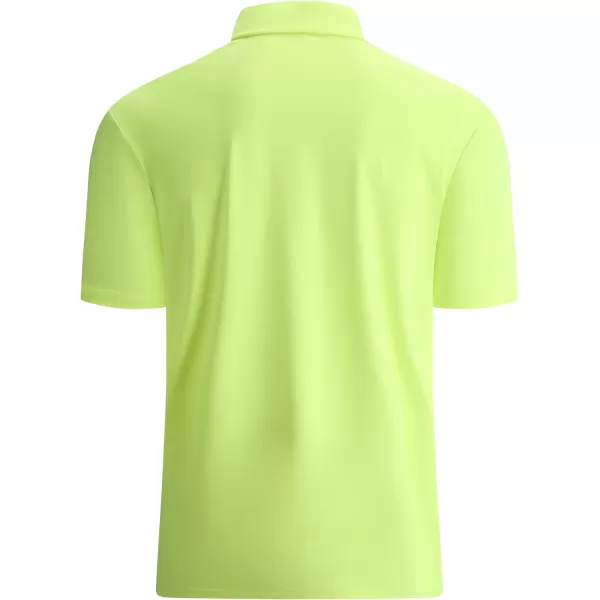 Alex Vando Mens Golf Shirt Moisture Wicking Quick-Dry Solid Short Sleeve Polo Shirts for Men