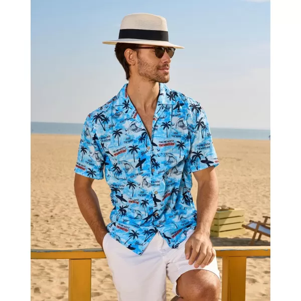 Alex Vando Mens Hawaiian Shirts Short Sleeve Summer Aloha Hawaii Shirts