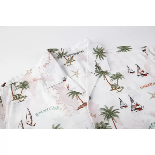 Alex Vando Mens Hawaiian Shirts Short Sleeve Summer Aloha Hawaii Shirts