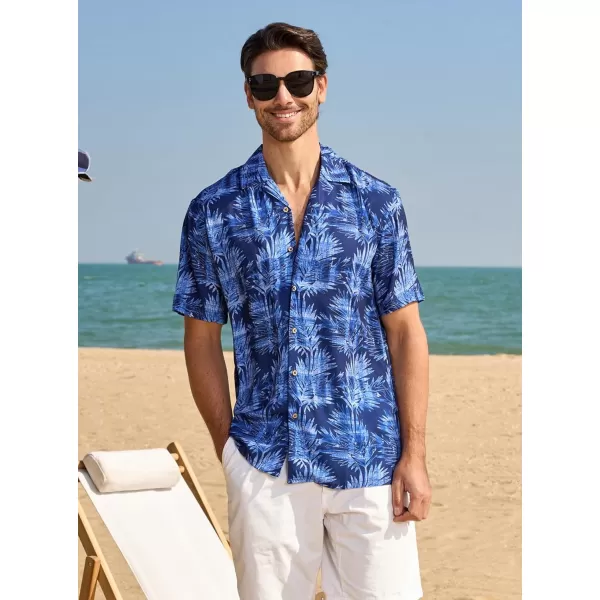 Alex Vando Mens Hawaiian Shirts Short Sleeve Summer Aloha Hawaii Shirts