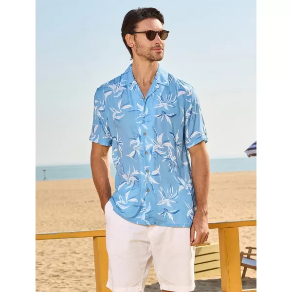 Alex Vando Mens Hawaiian Shirts Short Sleeve Summer Aloha Hawaii Shirts