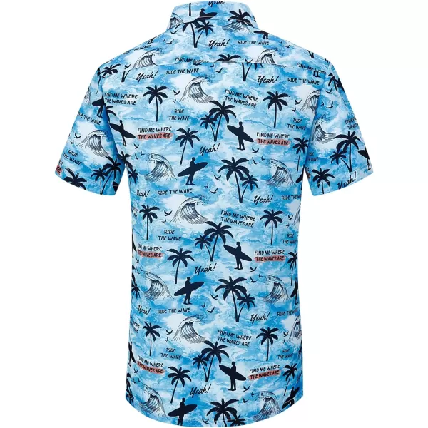 Alex Vando Mens Hawaiian Shirts Short Sleeve Summer Aloha Hawaii Shirts