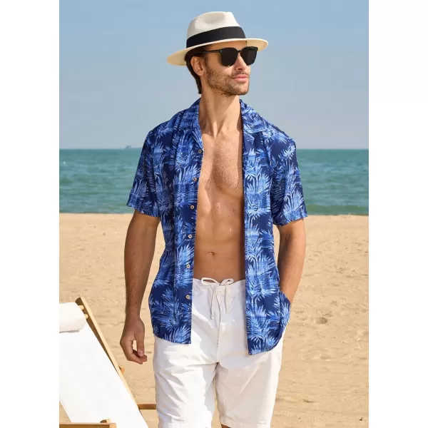 Alex Vando Mens Hawaiian Shirts Short Sleeve Summer Aloha Hawaii Shirts