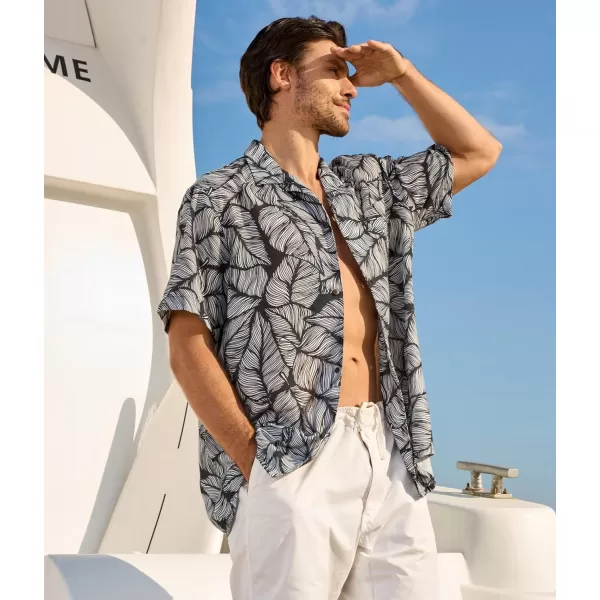 Alex Vando Mens Hawaiian Shirts Short Sleeve Summer Aloha Hawaii Shirts