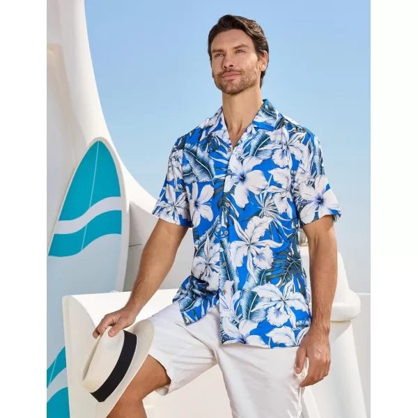 Alex Vando Mens Hawaiian Shirts Short Sleeve Summer Aloha Hawaii Shirts