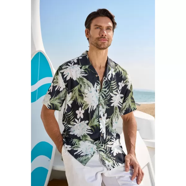 Alex Vando Mens Hawaiian Shirts Short Sleeve Summer Aloha Hawaii Shirts
