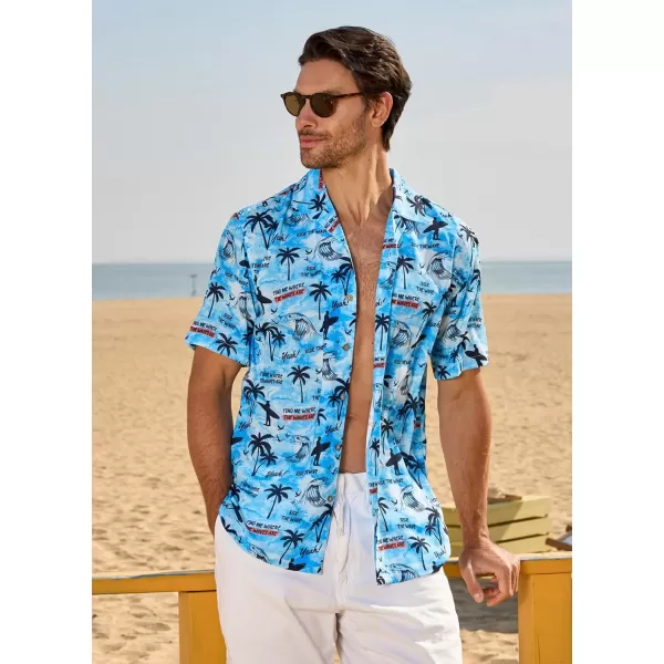 Alex Vando Mens Hawaiian Shirts Short Sleeve Summer Aloha Hawaii Shirts