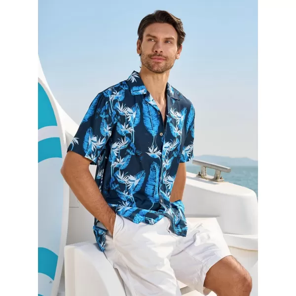 Alex Vando Mens Hawaiian Shirts Short Sleeve Summer Aloha Hawaii Shirts