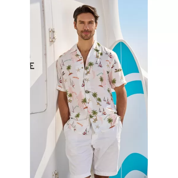 Alex Vando Mens Hawaiian Shirts Short Sleeve Summer Aloha Hawaii Shirts