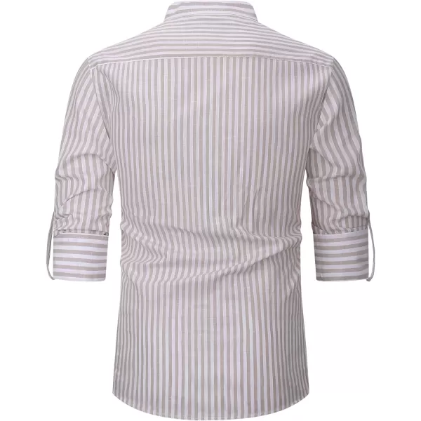 Alex Vando Mens Linen Cotton Shirts Casual Summer Beach Shirts for Men