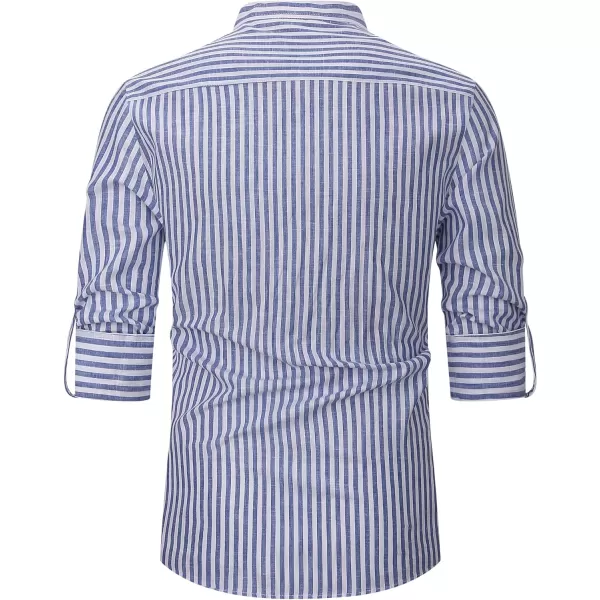 Alex Vando Mens Linen Cotton Shirts Casual Summer Beach Shirts for Men