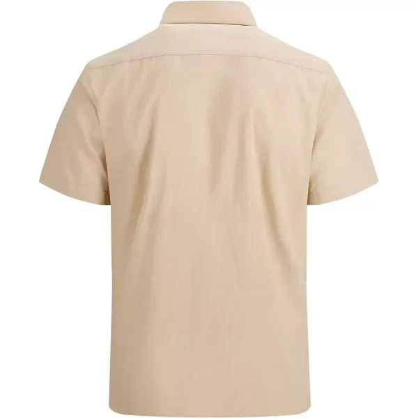 Alex Vando Mens Linen Cotton Shirts Casual Summer Beach Shirts for Men