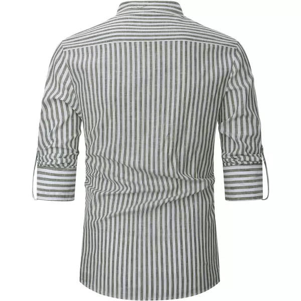 Alex Vando Mens Linen Cotton Shirts Casual Summer Beach Shirts for Men