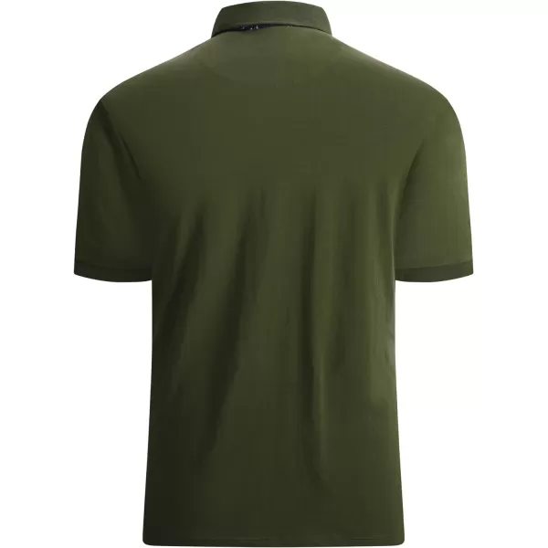Alex Vando Mens Polo Shirts Short Sleeve Regular Fit Fashion Designed Shirt