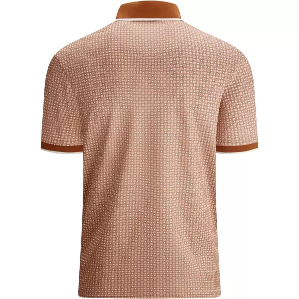 Alex Vando Mens Polo Shirts Short Sleeve Regular Fit Fashion Designed Shirt