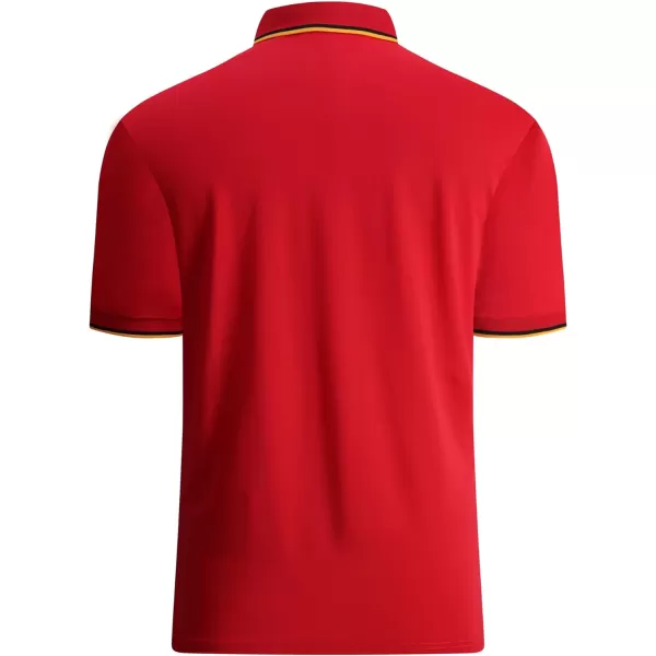 Alex Vando Mens Polo Shirts Short Sleeve Regular Fit Fashion Designed Shirt