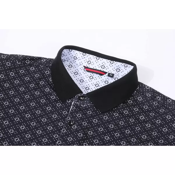 Alex Vando Mens Polo Shirts Short Sleeve Regular Fit Fashion Designed Shirt