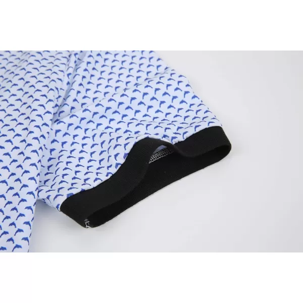 Alex Vando Mens Polo Shirts Short Sleeve Regular Fit Fashion Designed Shirt