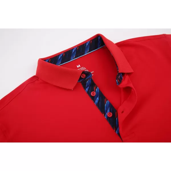 Alex Vando Mens Polo Shirts Short Sleeve Regular Fit Fashion Designed Shirt