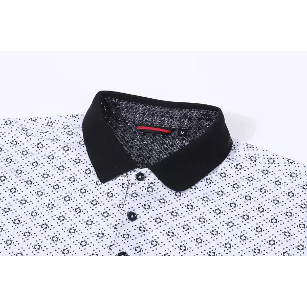 Alex Vando Mens Polo Shirts Short Sleeve Regular Fit Fashion Designed Shirt