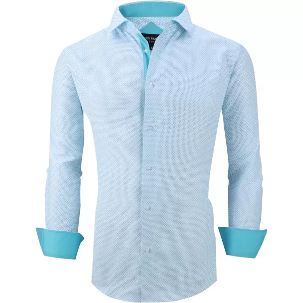 Alex Vando Mens Printed Dress Shirts Long Sleeve Regular Fit Button Down Shirt