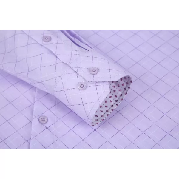 Alex Vando Mens Printed Dress Shirts Long Sleeve Regular Fit Button Down Shirt