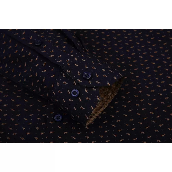 Alex Vando Mens Printed Dress Shirts Long Sleeve Regular Fit Button Down Shirt