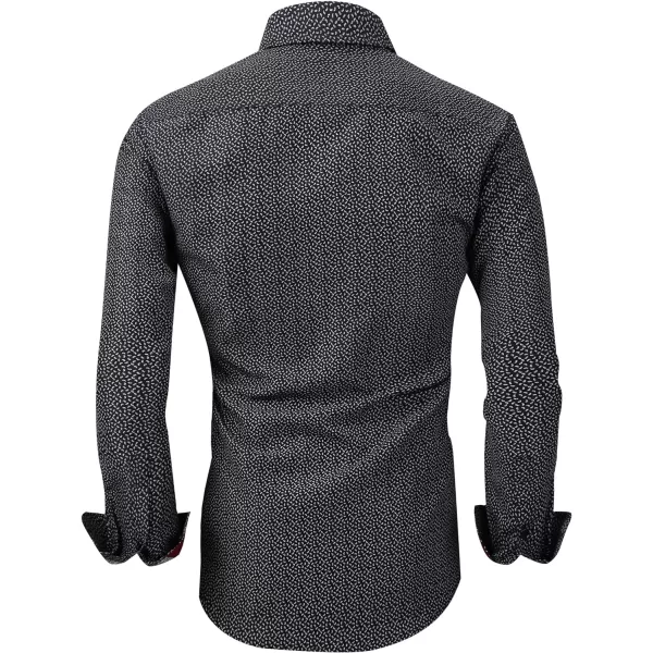 Alex Vando Mens Printed Dress Shirts Long Sleeve Regular Fit Button Down Shirt