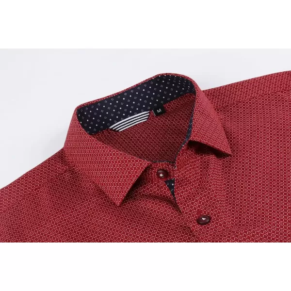 Alex Vando Mens Printed Dress Shirts Long Sleeve Regular Fit Button Down Shirt