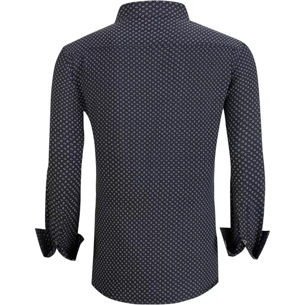 Alex Vando Mens Printed Dress Shirts Long Sleeve Regular Fit Button Down Shirt