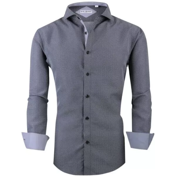 Alex Vando Mens Printed Dress Shirts Long Sleeve Regular Fit Button Down Shirt