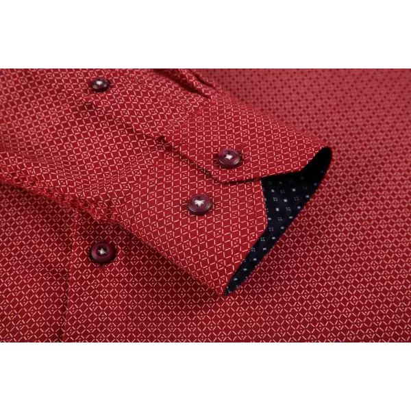 Alex Vando Mens Printed Dress Shirts Long Sleeve Regular Fit Button Down Shirt