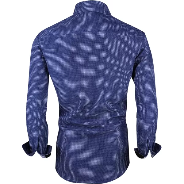 Alex Vando Mens Printed Dress Shirts Long Sleeve Regular Fit Button Down Shirt