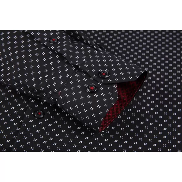 Alex Vando Mens Printed Dress Shirts Long Sleeve Regular Fit Button Down Shirt