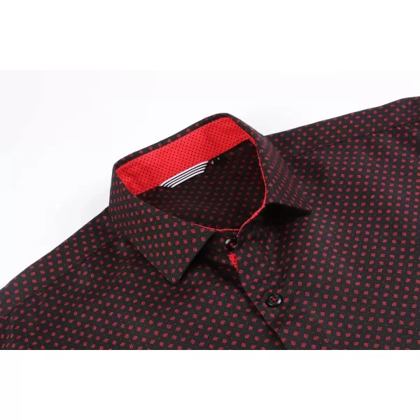 Alex Vando Mens Printed Dress Shirts Long Sleeve Regular Fit Button Down Shirt