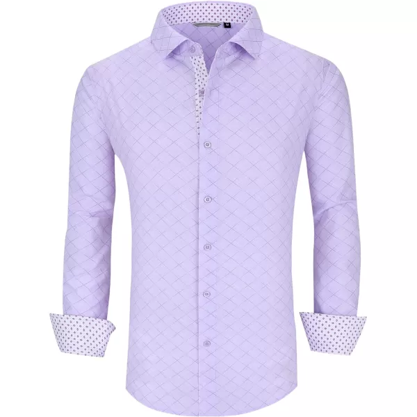 Alex Vando Mens Printed Dress Shirts Long Sleeve Regular Fit Button Down Shirt