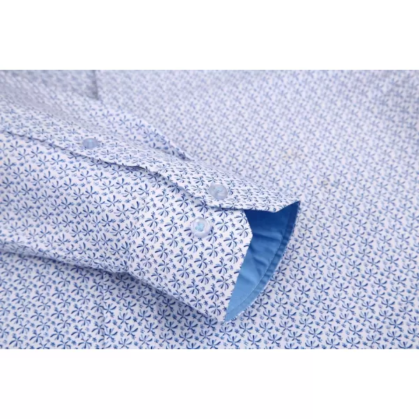 Alex Vando Mens Printed Dress Shirts Long Sleeve Regular Fit Button Down Shirt