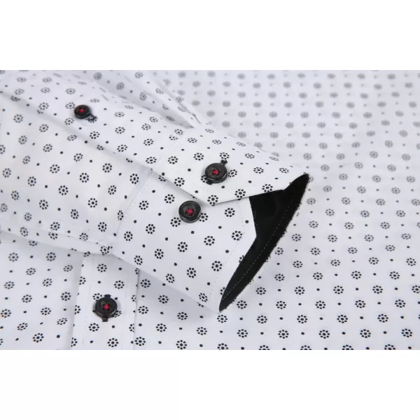 Alex Vando Mens Printed Dress Shirts Long Sleeve Regular Fit Button Down Shirt