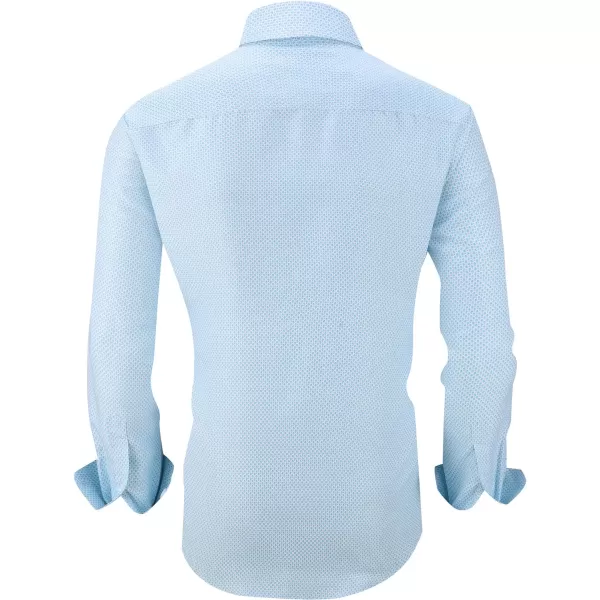 Alex Vando Mens Printed Dress Shirts Long Sleeve Regular Fit Button Down Shirt