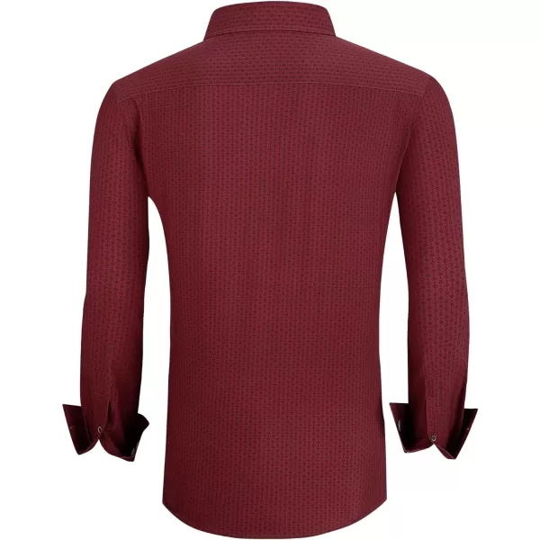 Alex Vando Mens Printed Dress Shirts Long Sleeve Regular Fit Button Down Shirt