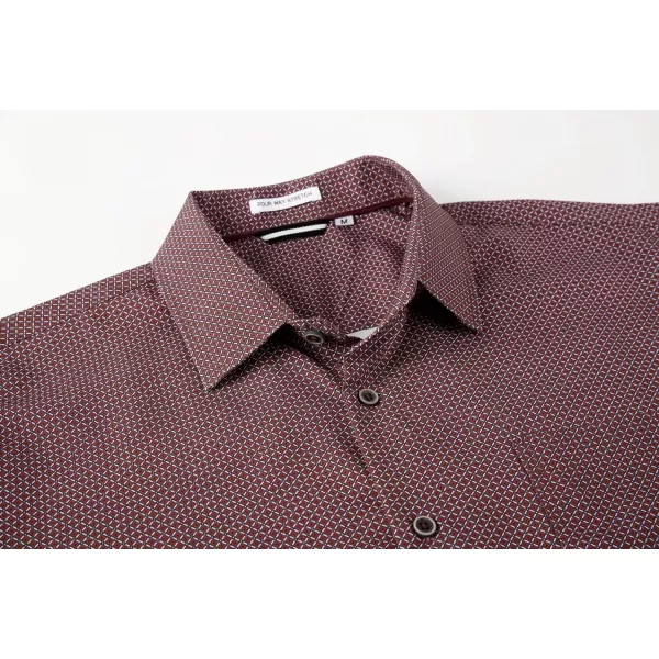 Alex Vando Mens Printed Dress Shirts Long Sleeve Regular Fit Button Down Shirt