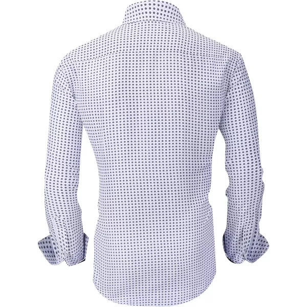Alex Vando Mens Printed Dress Shirts Long Sleeve Regular Fit Button Down Shirt