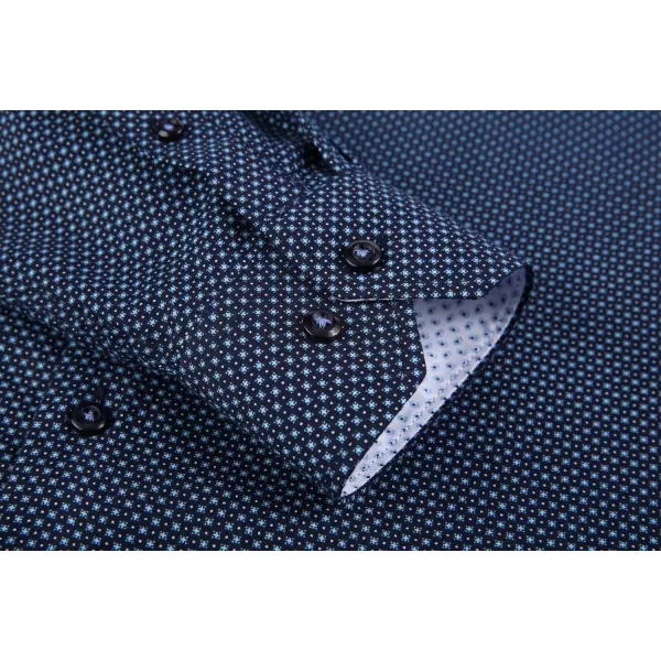 Alex Vando Mens Printed Dress Shirts Long Sleeve Regular Fit Button Down Shirt