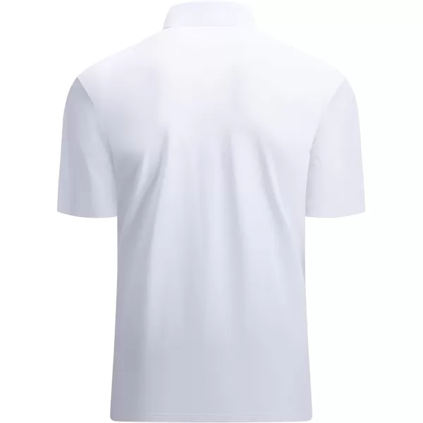 Alex Vando Mens Seamless Golf Shirt Moisture Wicking Quick-Dry Tailored Fit Polo Shirts