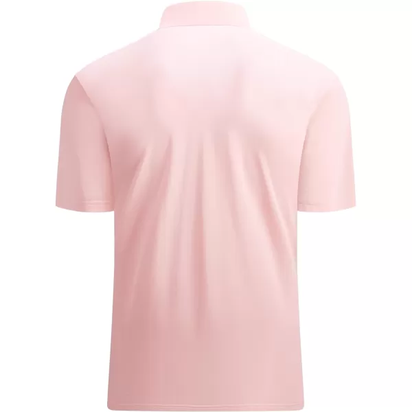 Alex Vando Mens Seamless Golf Shirt Moisture Wicking Quick-Dry Tailored Fit Polo Shirts