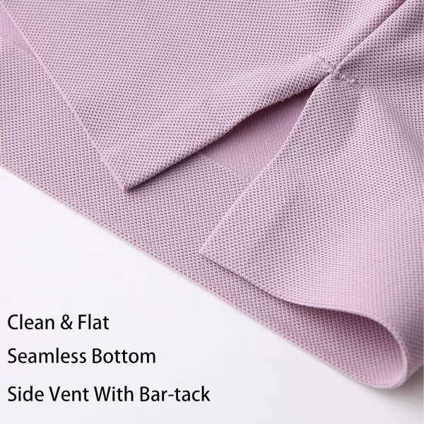 Alex Vando Mens Seamless Golf Shirt Moisture Wicking Quick-Dry Tailored Fit Polo Shirts